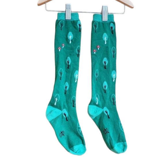 Women's Trees Mushroom High Socks - Picture 1 of 3